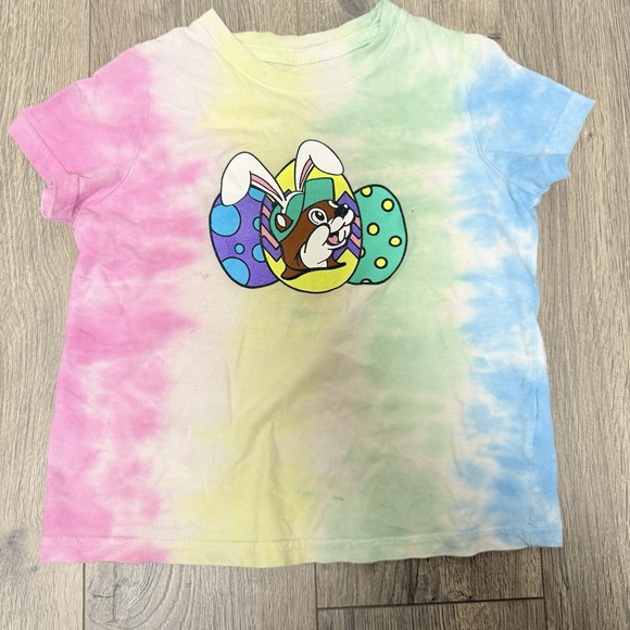 Buccees Toddler‎ Tye Dye Easter Shirt Size 4T - Picture 1 of 6
